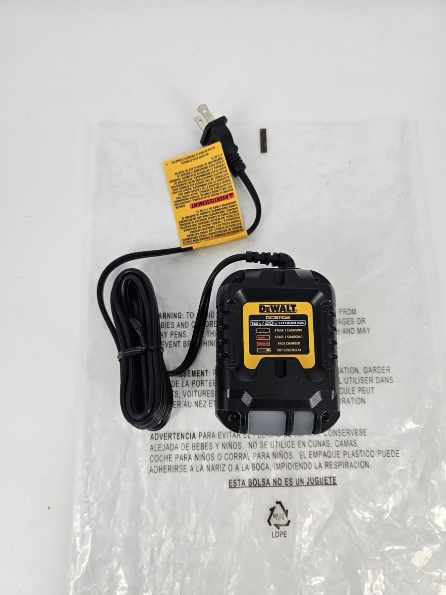 New Dewalt DCB1102 12V U0026 20V Max Li ion Compact Battery Charger