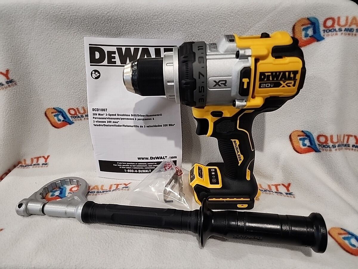 New DeWALT DCD1007 20V XR Plug 3 Speed 1 2 Hammer Drill Driver Bare Tool EBay