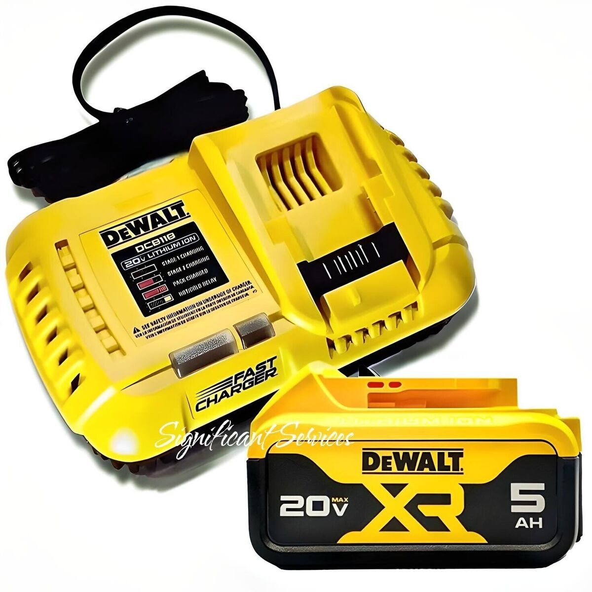 New Genuine DeWALT 20V MAX 5 0 AH DCB205 DCB118 60V Fast Charger Battery Pack EBay