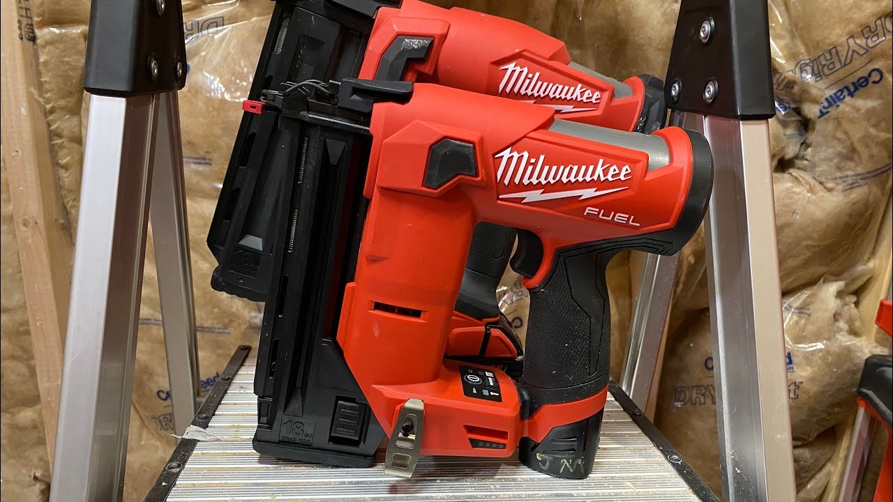 NEW M12 Brad Nailer Quick Look And Comparison milwaukee milwaukeetools YouTube