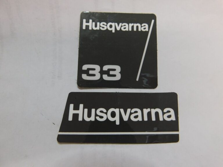 NOS HUSQVARNA 33 STICKER DECAL UP 367 EBay
