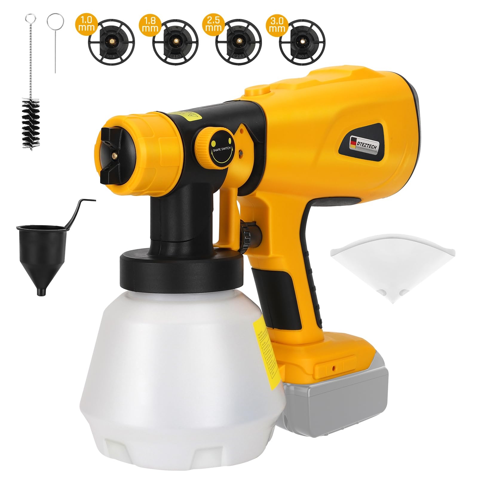 Paint Sprayer For Dewalt 20V MAX Battery HVLP Spray Paint Gun 