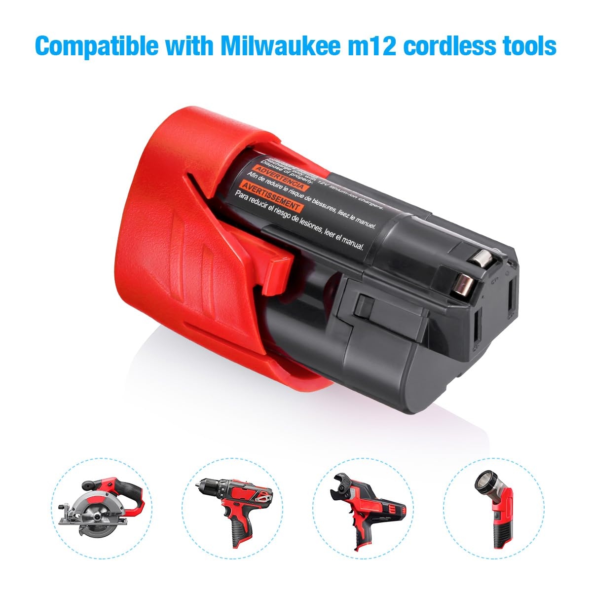 Powerextra 2 Pack 12V 3000mAh Lithium ion Replacement Battery Compatible With Milwaukee 48 11 2411 48 11 2420 48 11 2401 48 11 2402 48 11 2401 12 Volt Cordless Tools Amazon