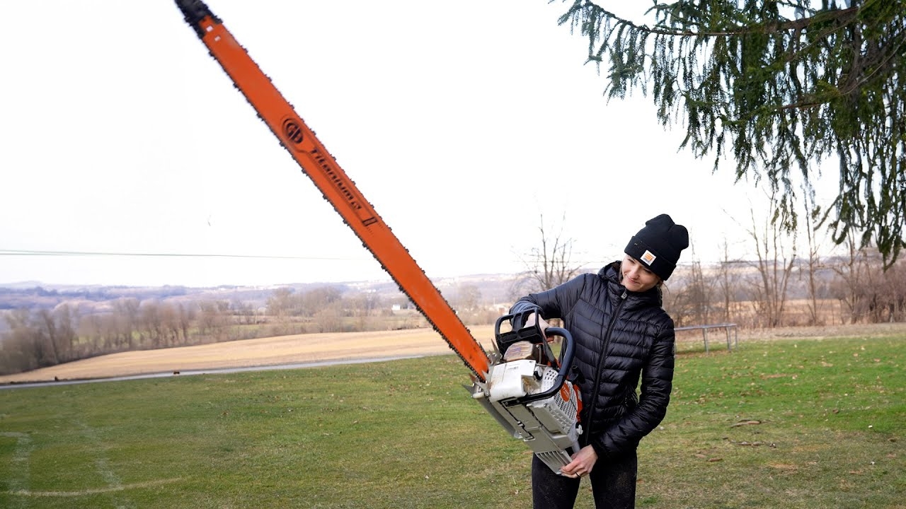 Putting My Biggest Bar On My Biggest Chainsaw SOS YouTube