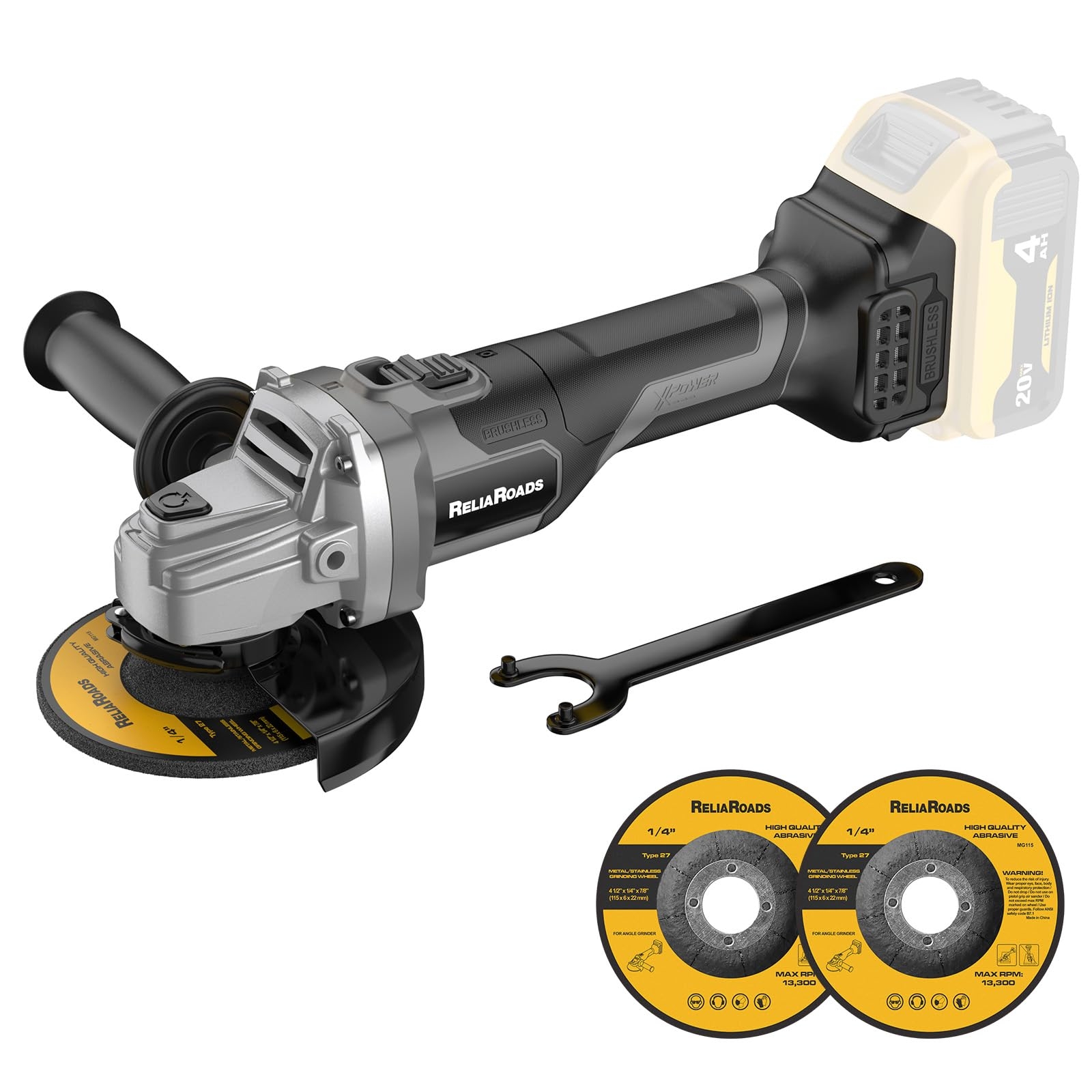 ReliaRoads 20V Brushless 4 1 2