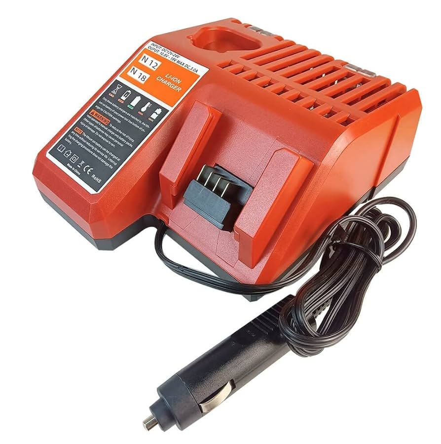 Replacement For Milwaukee Electric Tools Corp 48 59 1810 Vehicle Or M12 M18 Car Charger for Milwaukee 12V 18V XC Lithium Ion Battery 48 11 1850 48 11 1840 48 11 1815 48 11 1828 Amazon