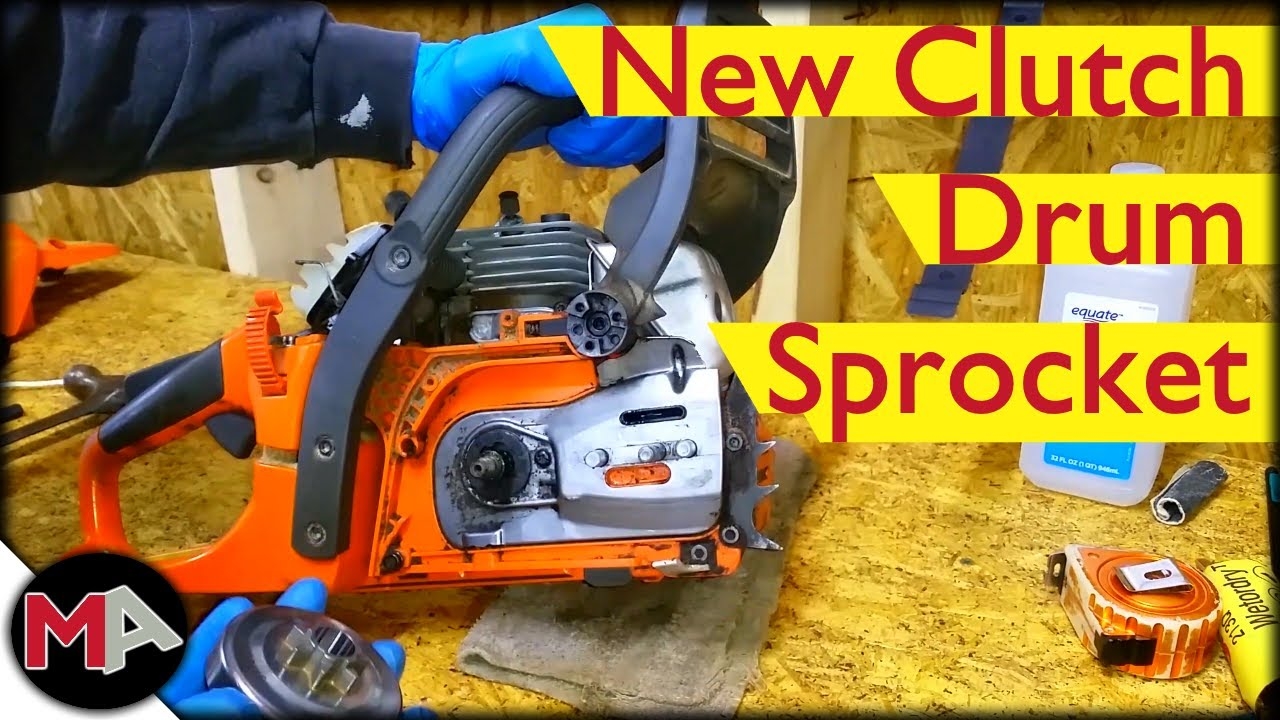 Replacing A Chainsaw Clutch Drum Sprocket Without Special Tools YouTube
