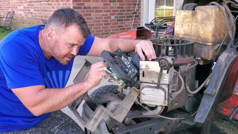 Replacing The Carburetor On A Husqvarna 20 HP Riding Mower YouTube