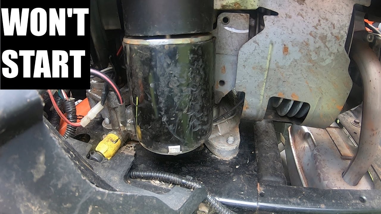 Replacing The Starter On A Husqvarna Riding Mower YTA 18542 YouTube