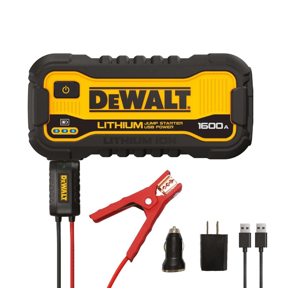 Reviews For DEWALT 1600 Peak Amp Lithium Jump Starter With USB Power Bank Pg 3 The Home Depot
