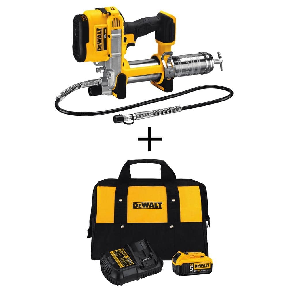 Reviews For DEWALT 20 Volt Max Cordless Grease Gun Tool Only With Battery Pack Charger Kit Bag Pg 5 The Home Depot