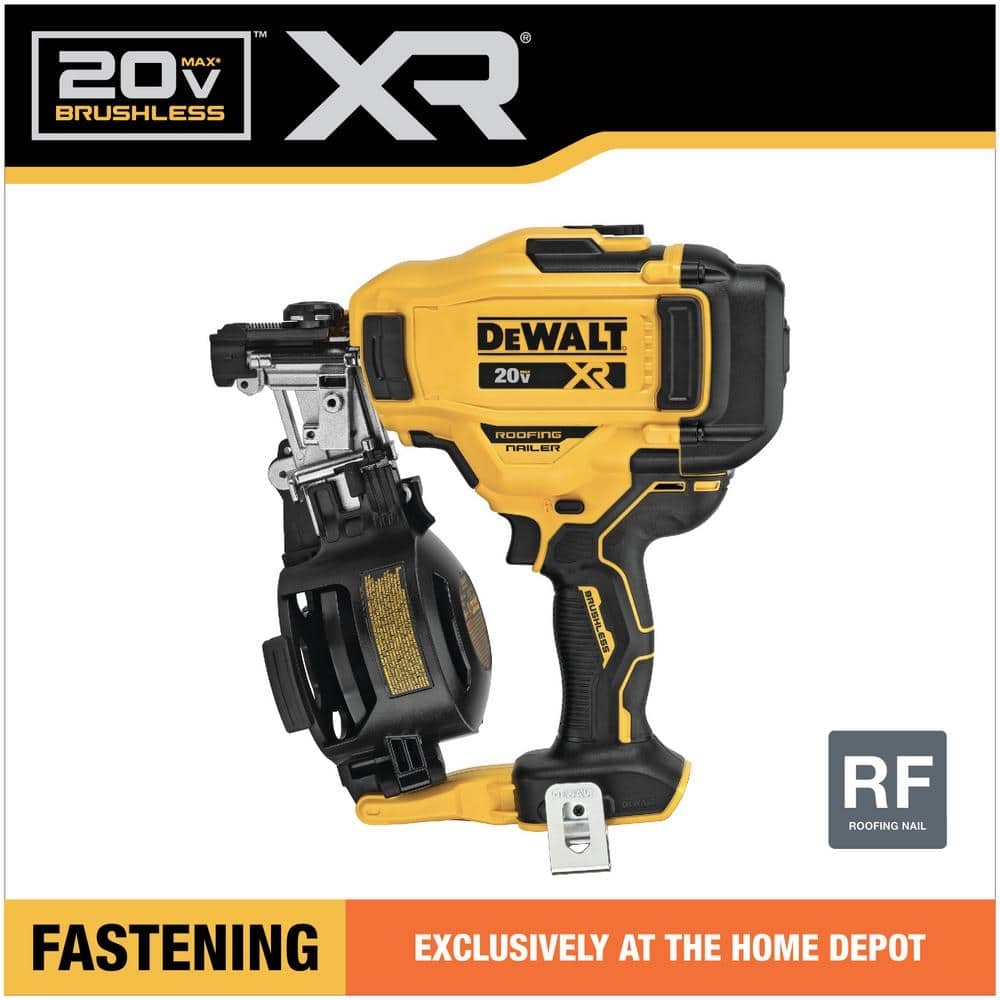Reviews For DEWALT 20V MAX 15 Degree Electric Cordless Roofing Nailer Tool Only Pg 1 The Home Depot