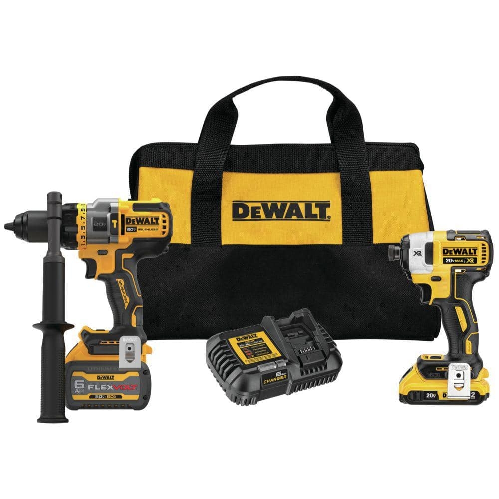 Reviews For DEWALT 20V MAX Cordless Brushless Hammer Drill Driver 2 Tool Combo Kit With FLEXVOLT ADVANTAGE Pg 2 The Home Depot
