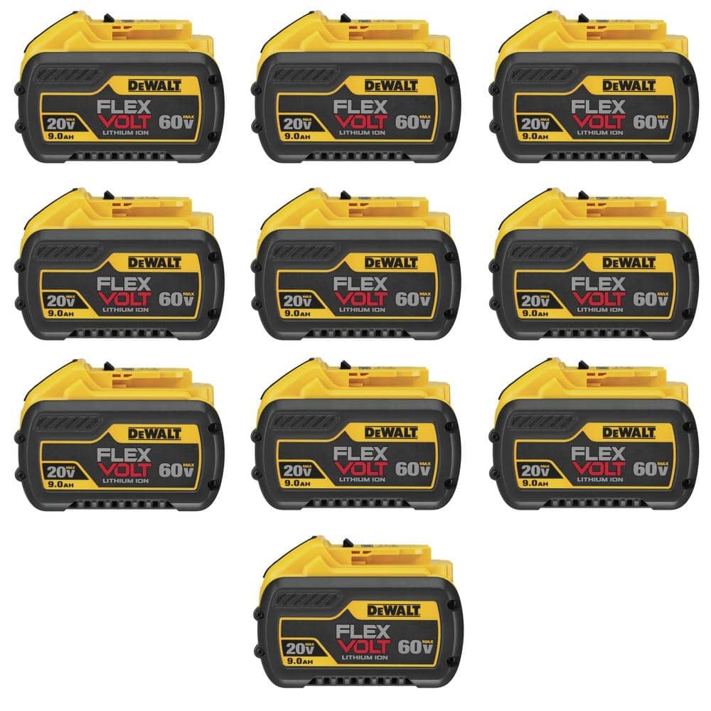 Reviews For DEWALT FLEXVOLT 20V 60V MAX Lithium Ion 9 0Ah Battery Pack 10 Pack Pg 5 The Home Depot
