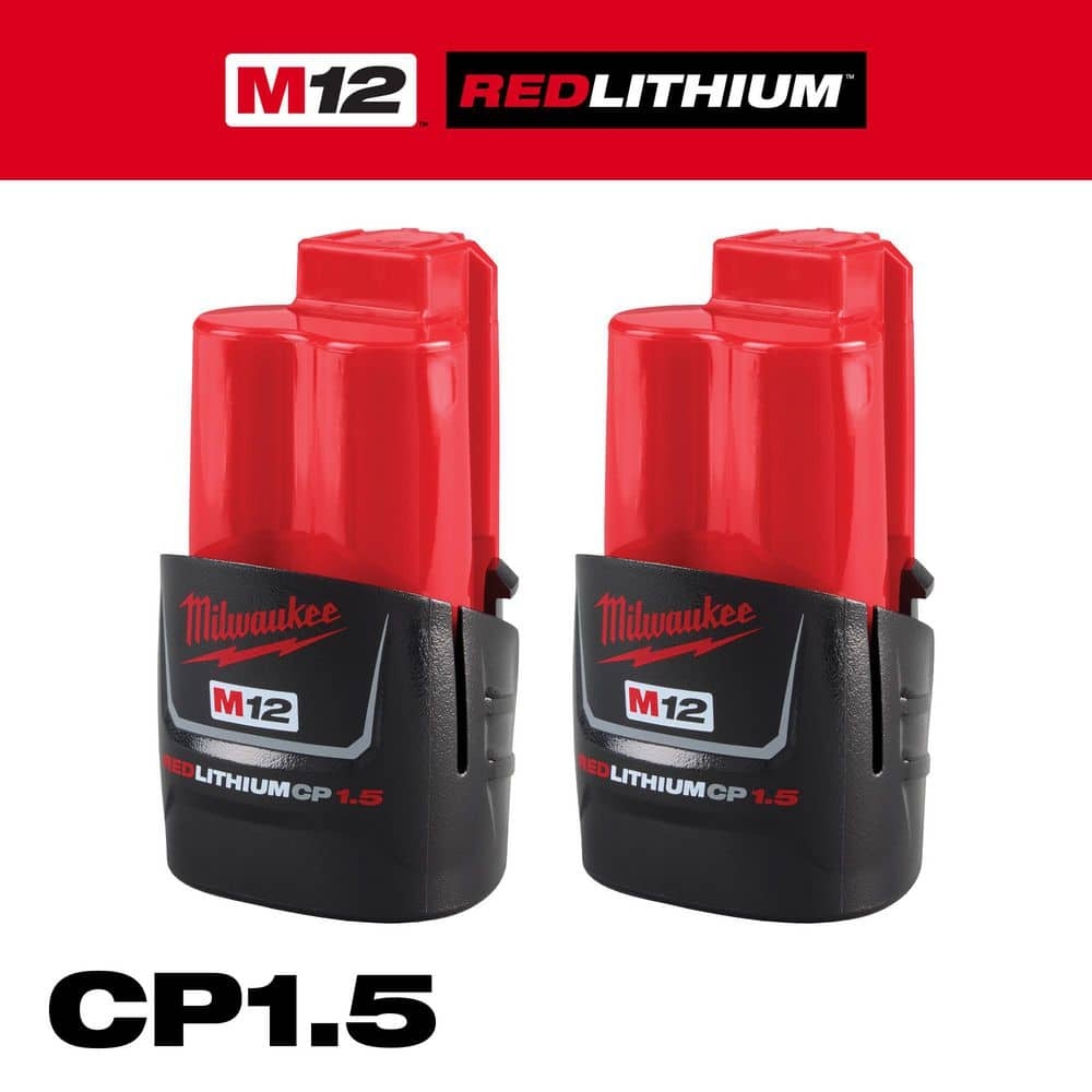 Reviews For Milwaukee M12 12 Volt 1 5 Ah Lithium Ion Compact Battery Pack 2 Pack Pg 5 The Home Depot
