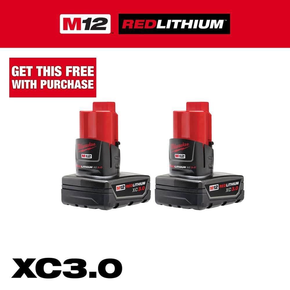 Reviews For Milwaukee M12 12 Volt Lithium Ion XC Extended Capacity 3 0 Ah Battery Pack 2 Pack Pg 1 The Home Depot