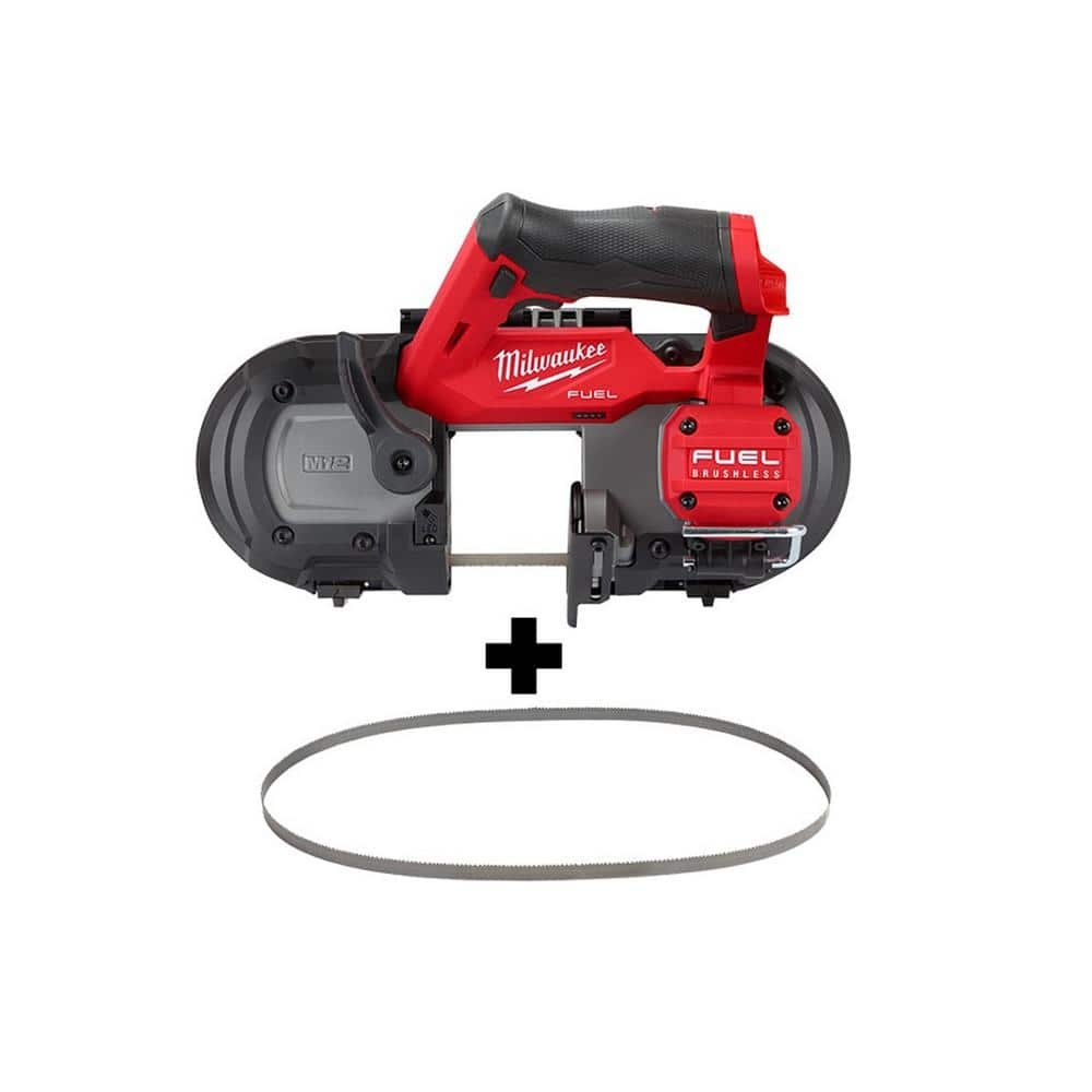 Reviews For Milwaukee M12 FUEL 12V Lithium Ion Cordless Sub Compact Band Saw With 4 12 14 TPI Extreme Metal Cutting Band Saw Blades Pg 3 The Home Depot