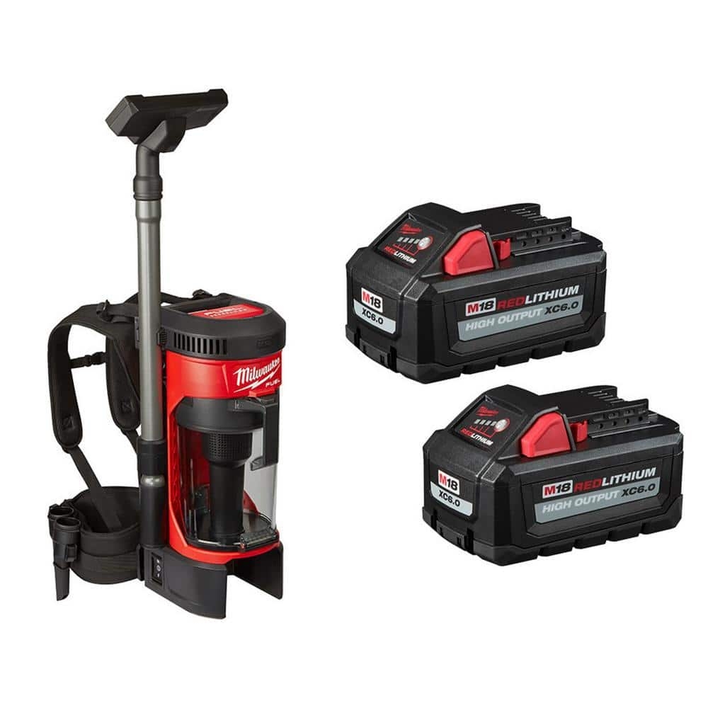 Reviews For Milwaukee M18 FUEL 18 Volt Lithium Ion Brushless 1 Gal Cordless 3 in 1 Backpack Vacuum With 2 M18 HIGH OUTPUT 6 0 Ah Batteries Pg 2 The Home Depot