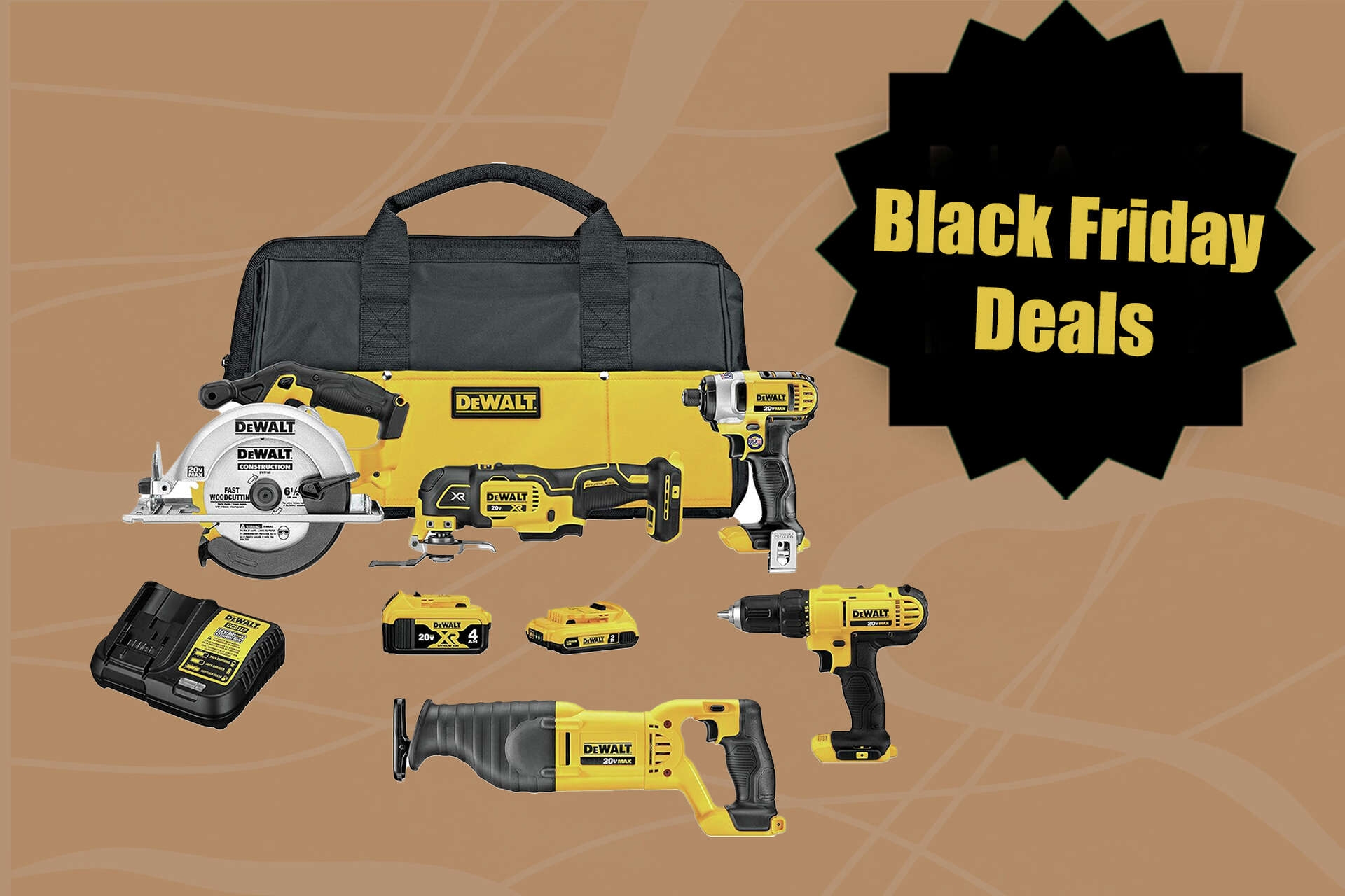 Save 240 On The DeWalt 20V Max Power Tool Combo Kit This Cyber Monday