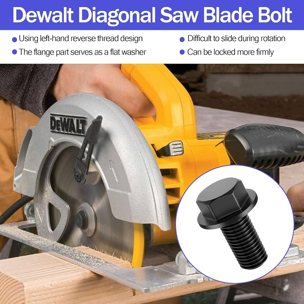 Saw Blades Parts U0026 Accessories 2 Pack 145344 01 Miter Saw Replacement Blade Bolt For DeWalt DW703 Ingletadora Dewalt