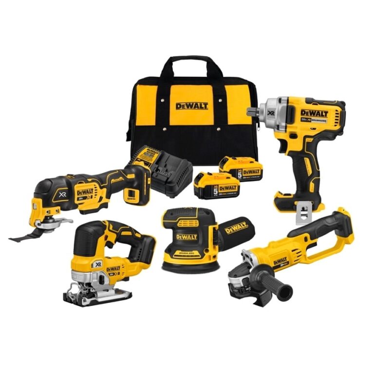 Shop DEWALT 20 Volt Max Bare Tools Collection 5 Tools 2 Pack 20V 5AH Batteries And Charger At Lowes