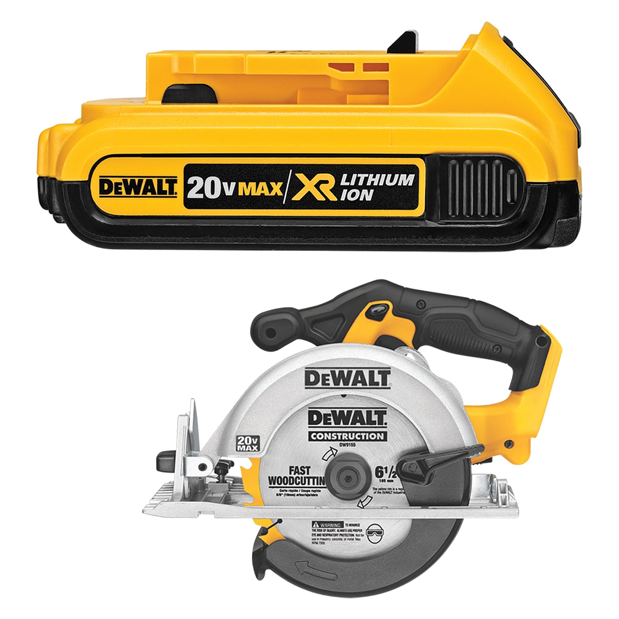 Shop DEWALT 20V Cordless Circular Saw 20V 2 Amp Hour Battery At Lowes