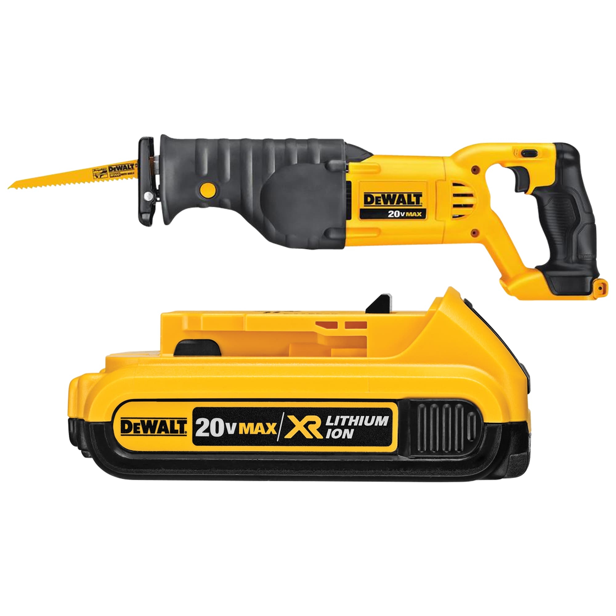 Shop DEWALT 20V Cordless Reciprocating Saw Variable Speed U0026 20V 