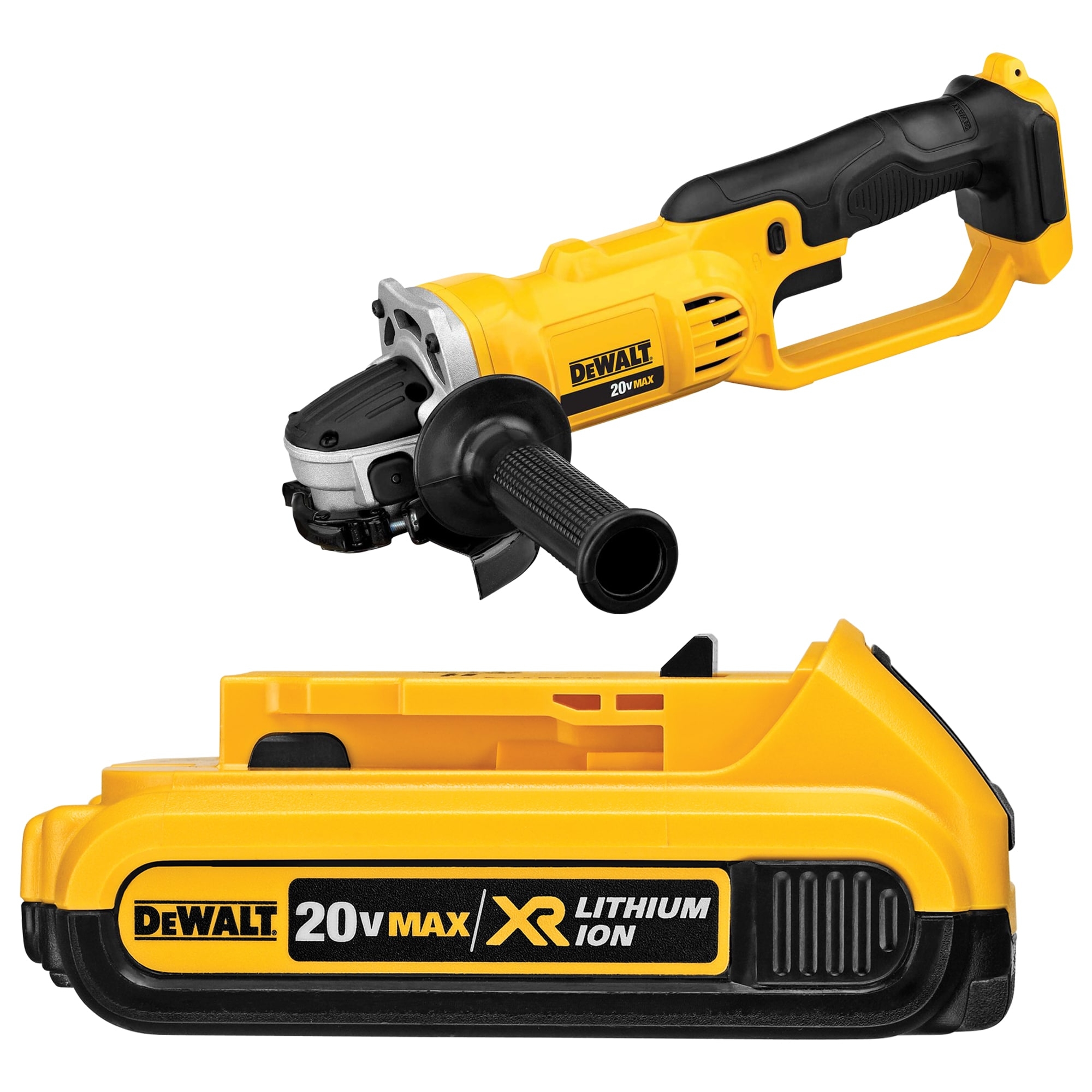Shop DEWALT 4 5 in 20V Cordless Angle Grinder U0026 20V 2 Amp Hour Battery At Lowes