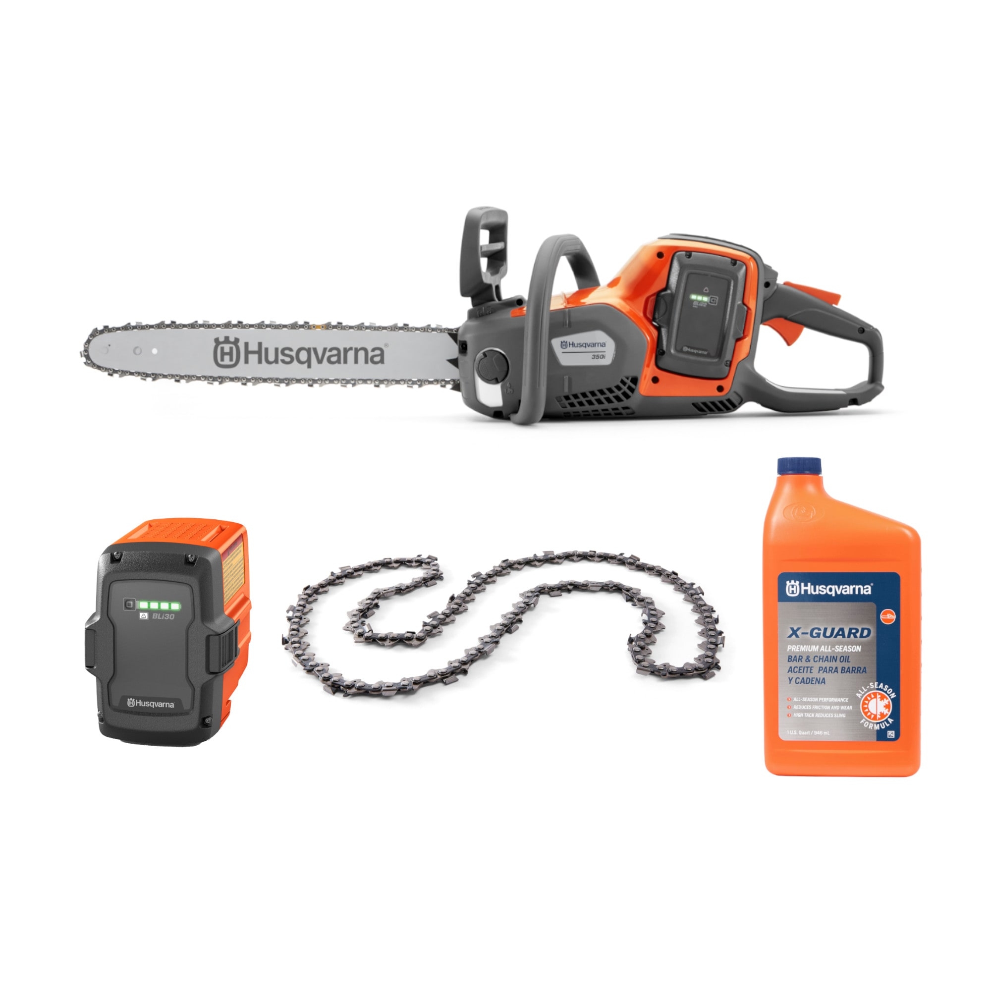 Shop Husqvarna Power Axe 350i 40V 18 Battery Chainsaw Starter Kit At Lowes