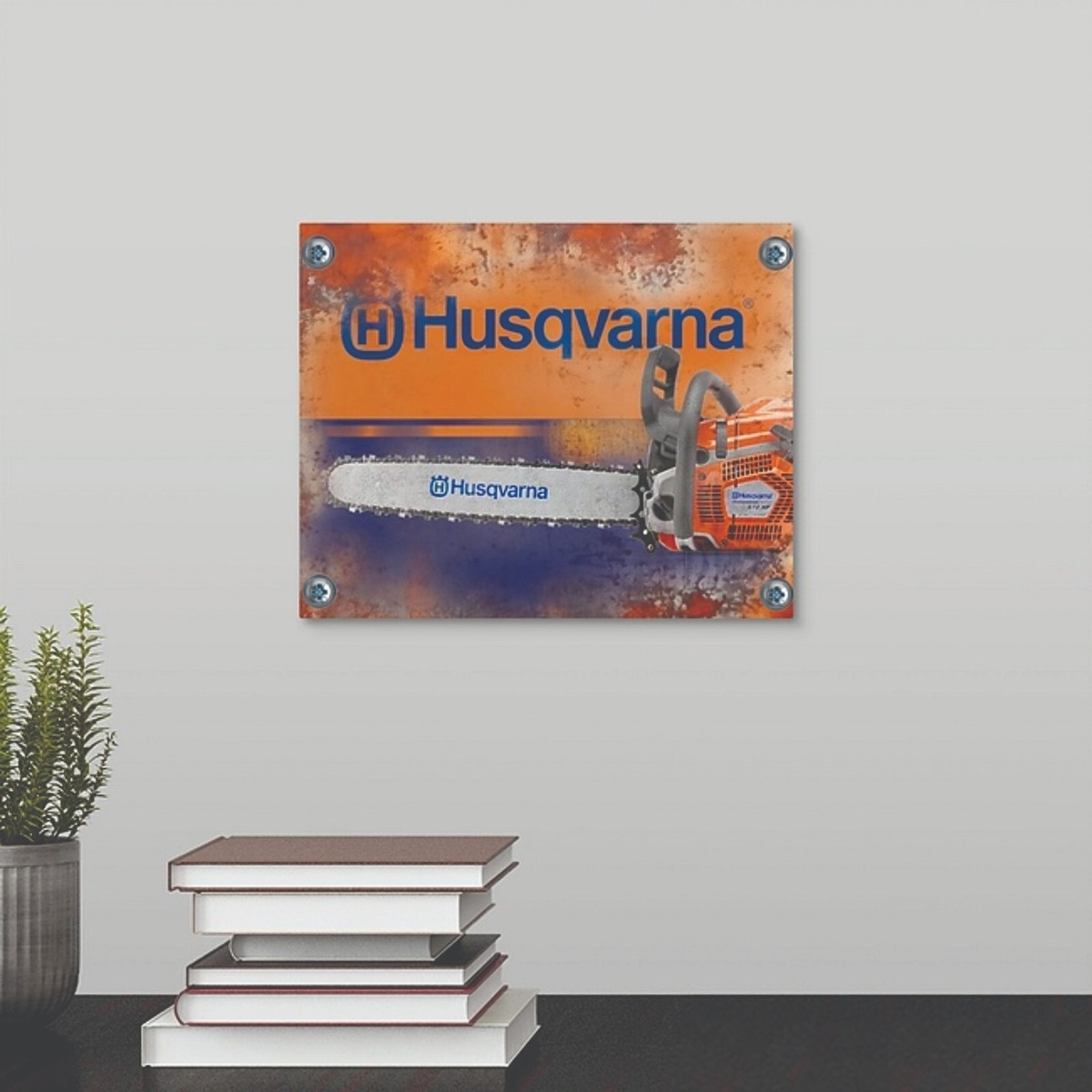 SIGN Husqvarna Chain Saws Retro Rustic Tools Equipment Garage Shop EBay
