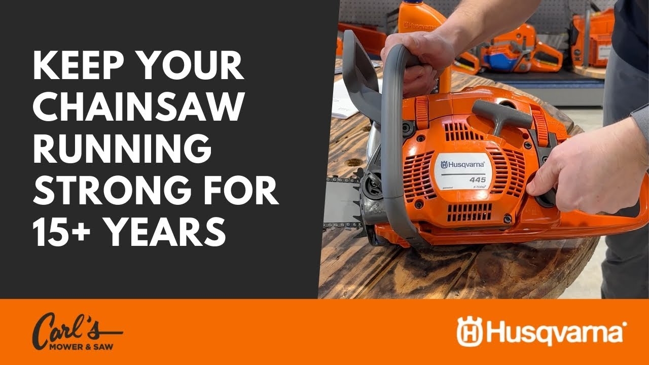 So You Own A Husqvarna 445 Chainsaw YouTube