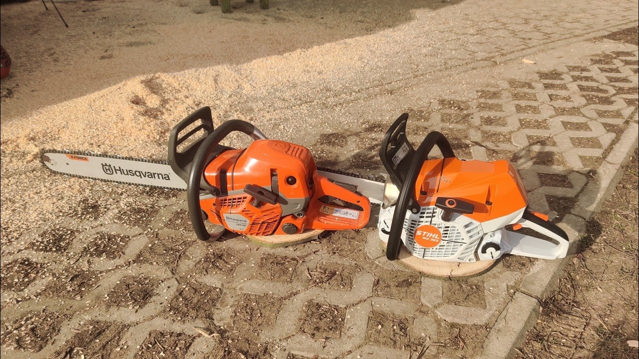 Stihl MS 363 Vs Husqvarna 562 XP Mk II YouTube