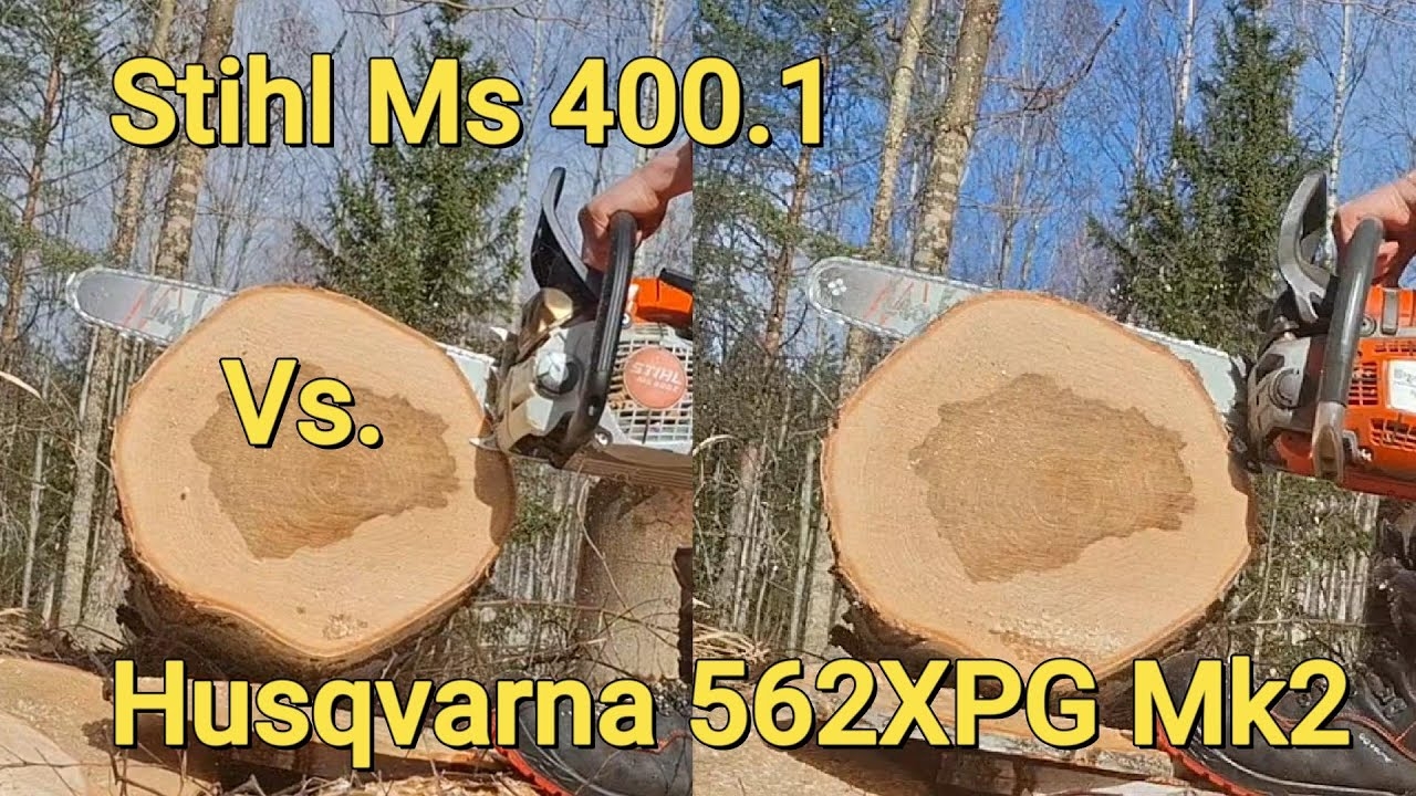 Stihl MS400 1 Vs Husqvarna 562XPG Mk2 YouTube