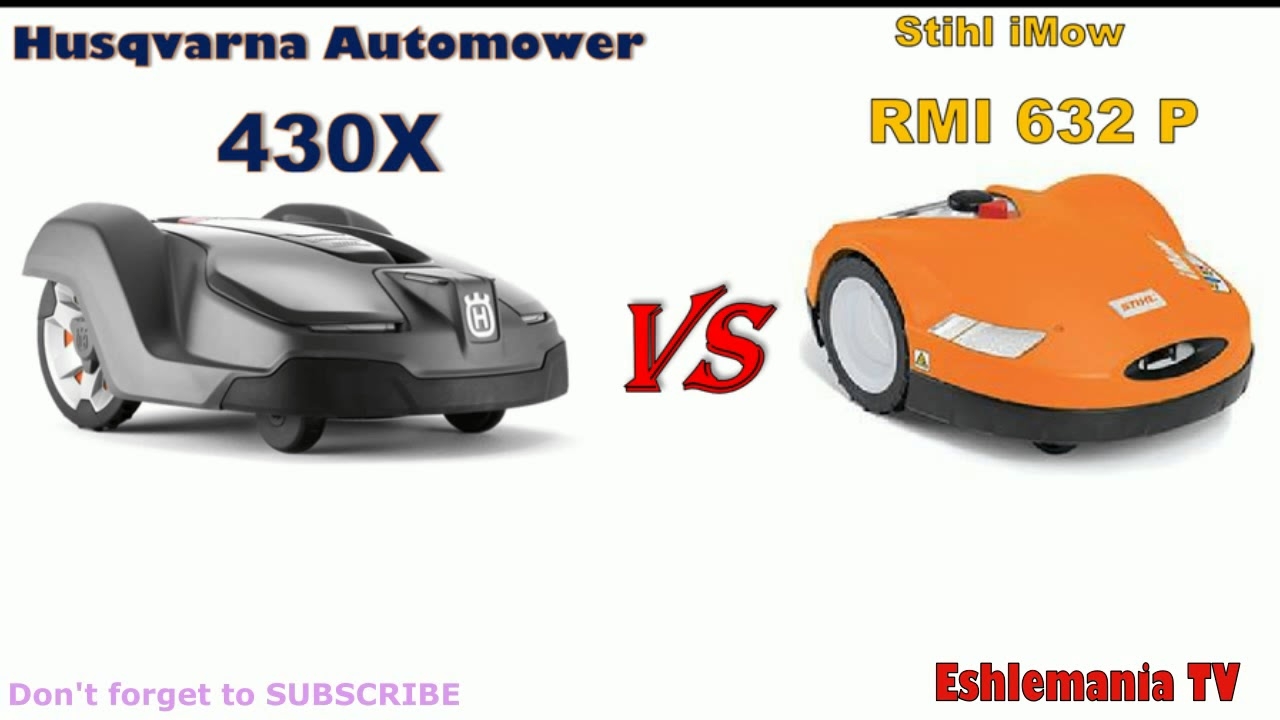 Stihl RMI 632P IMOW Vs Husqvarna 430X Automower Part 1 YouTube