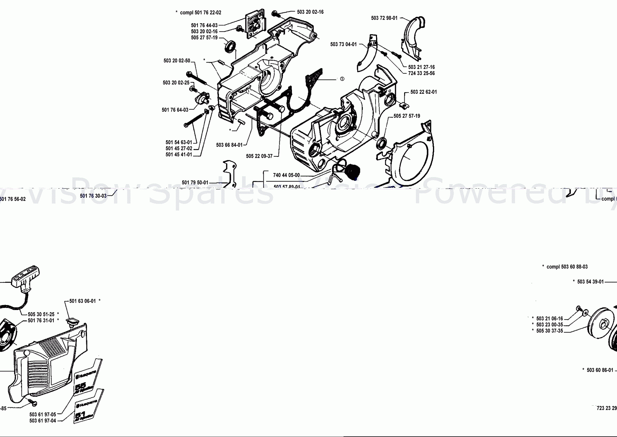 The Following Parts Are Available To Buy For Your Husqvarna 55 Chainsaw Husqvarna Petrol Chainsaws