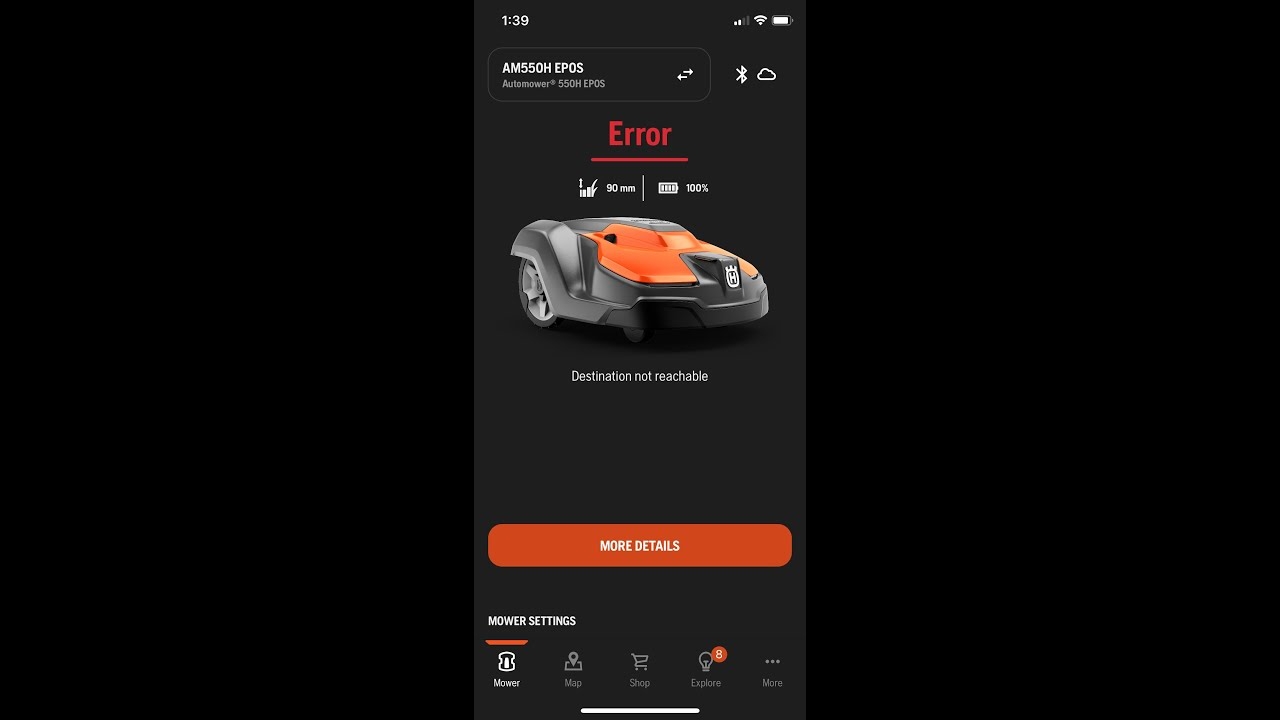 Transport Path Mistake Made With Husqvarna Automower 550H Which Made An Error Code For My Mower YouTube