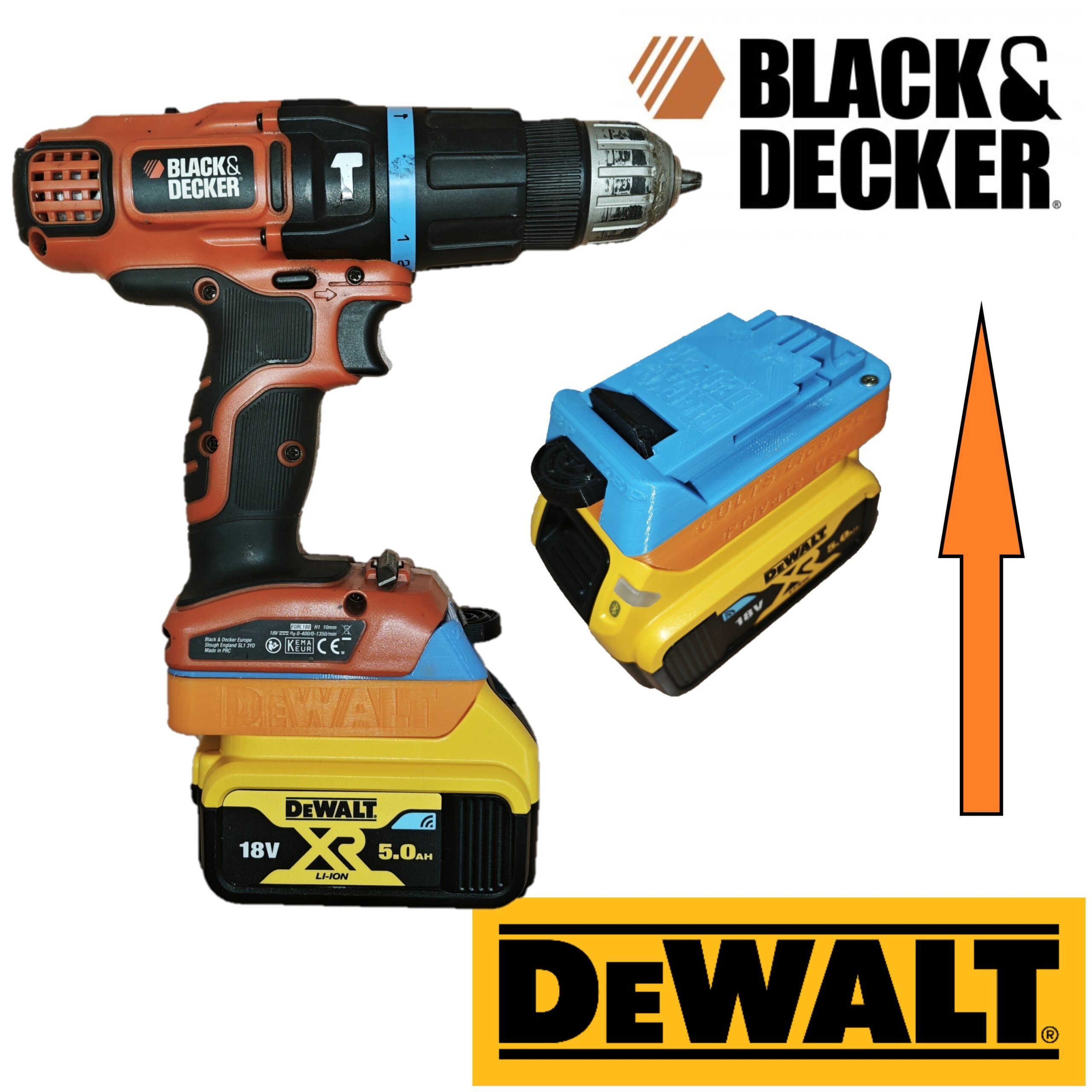  u200d DEWALT On BLACK AND DECKER STL File For 3D Printing Cults