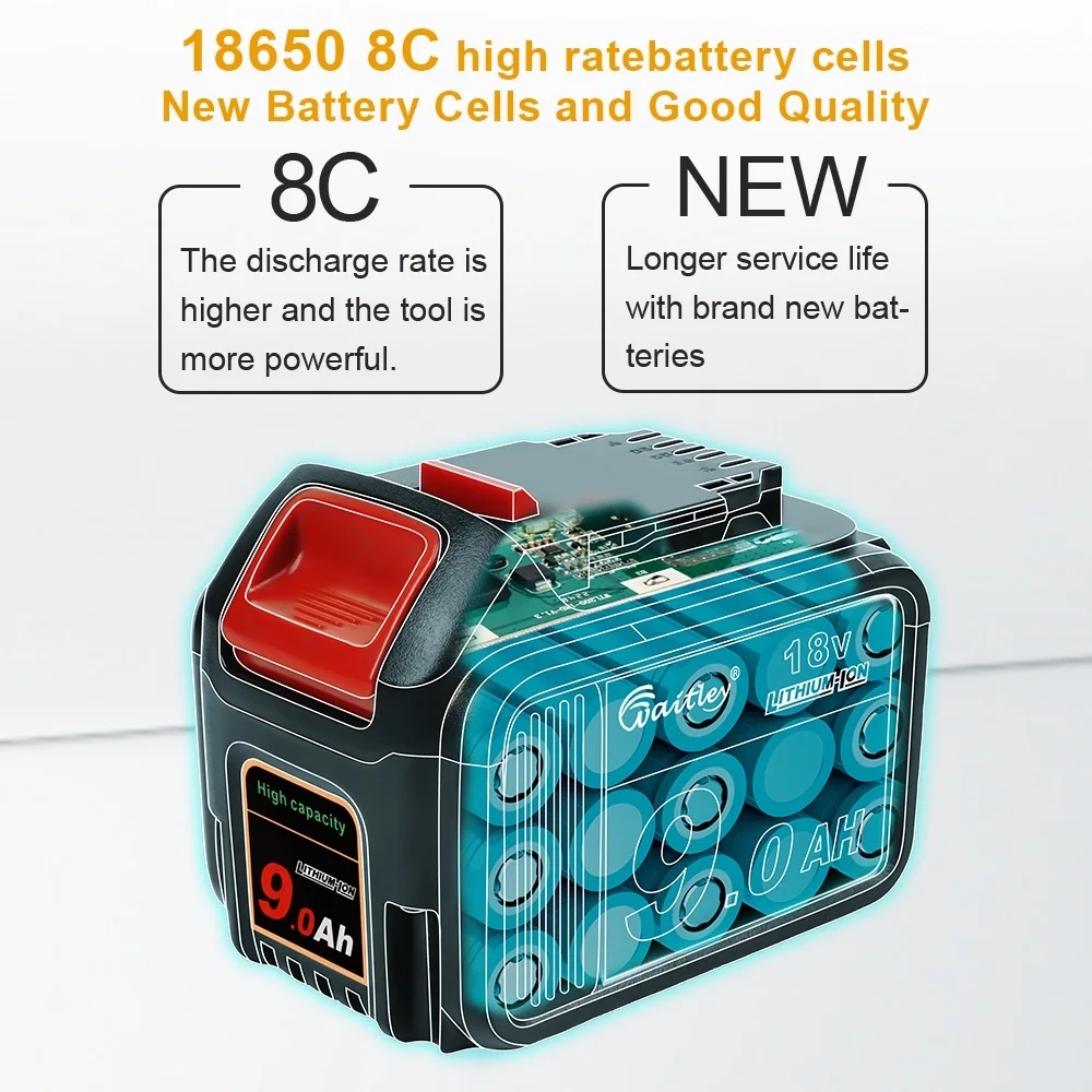 replacement battery dewalt 18v