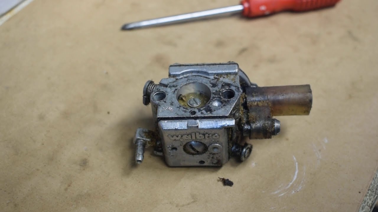 Walbro Carburettor Disassembly And Inspection Husqvarna 44 Chainsaw YouTube
