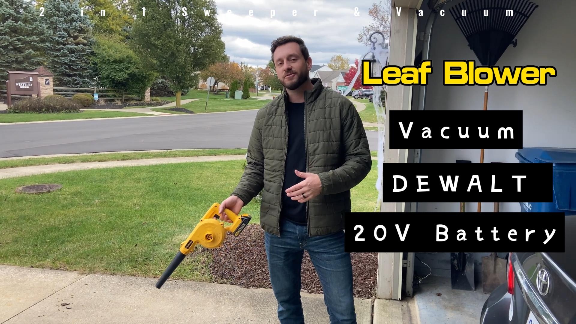 Watch 2 in 1 Leaf Blower And Vacuum For DEWALT 20V Max Battery On Amazon Live