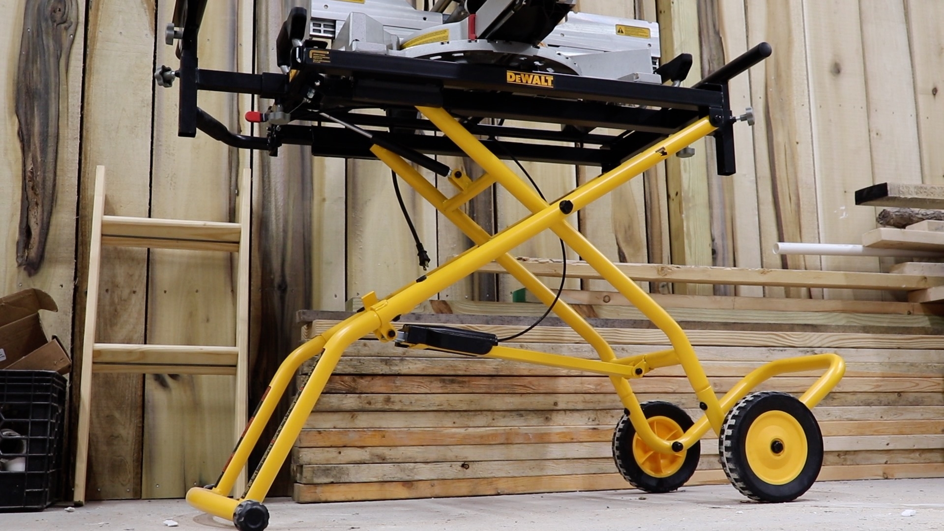 Watch DeWalt Miter Saw Stand With Wheels Assemble And Review On Amazon Live