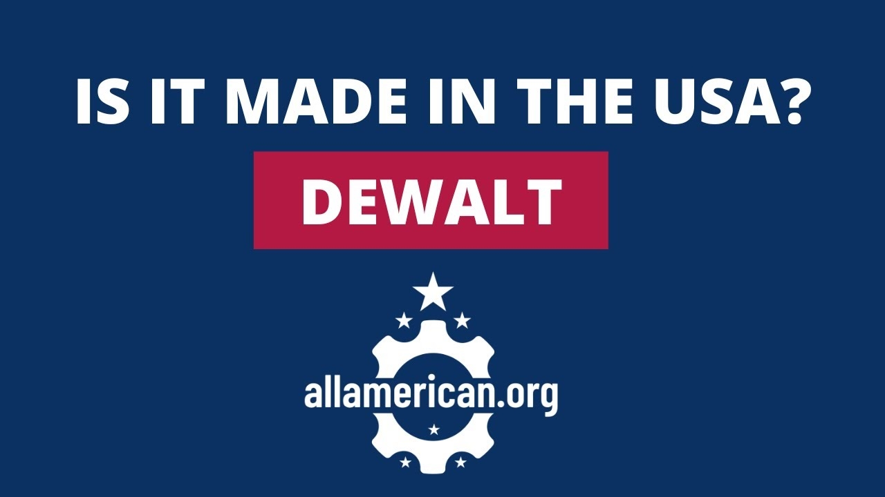 where are dewalt tools made