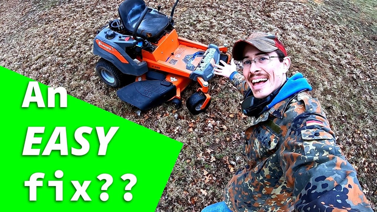 husqvarna zero turn left side not working