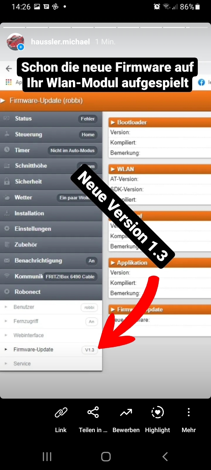 WLAN Modul Automower Gardena