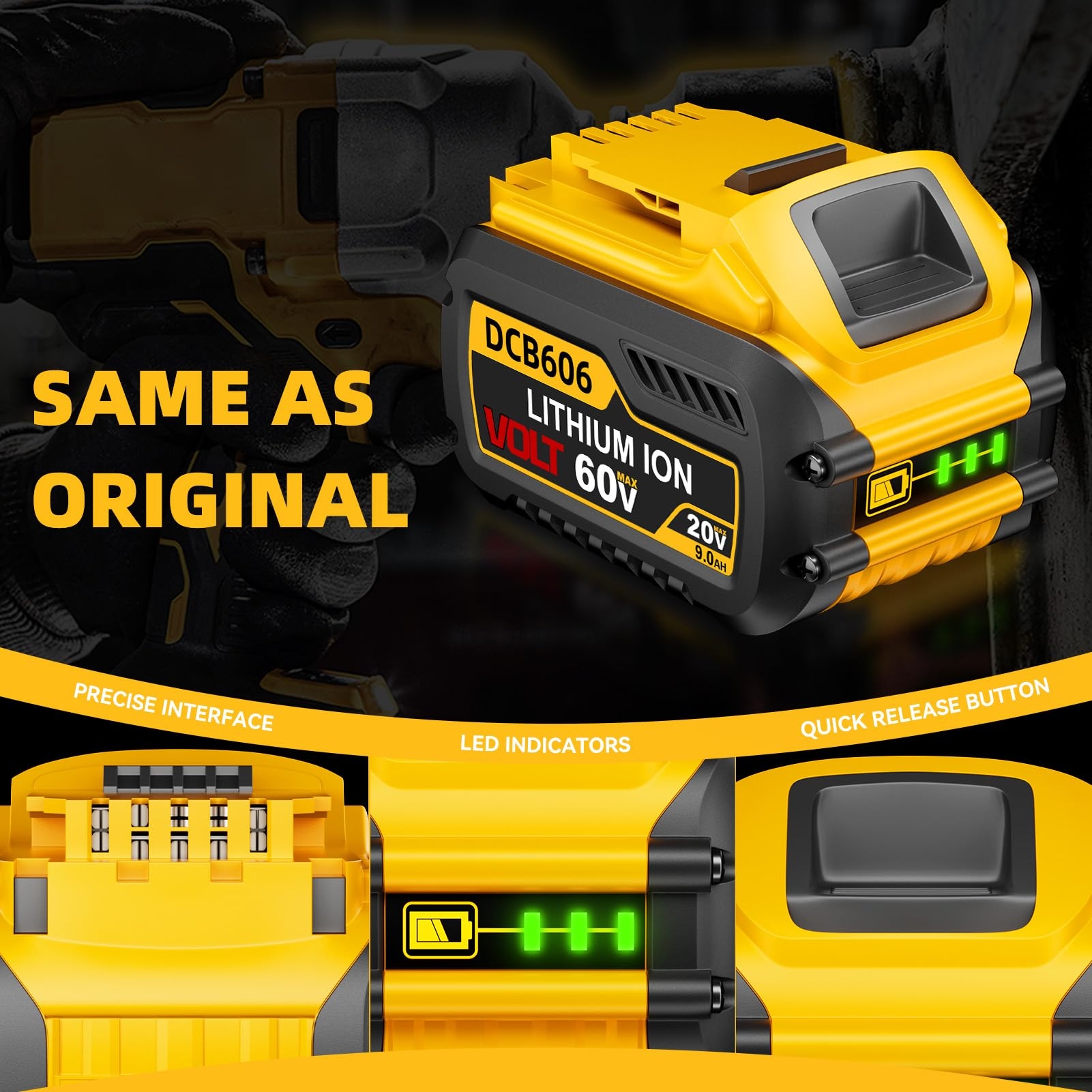 dewalt 60v vs 20v battery