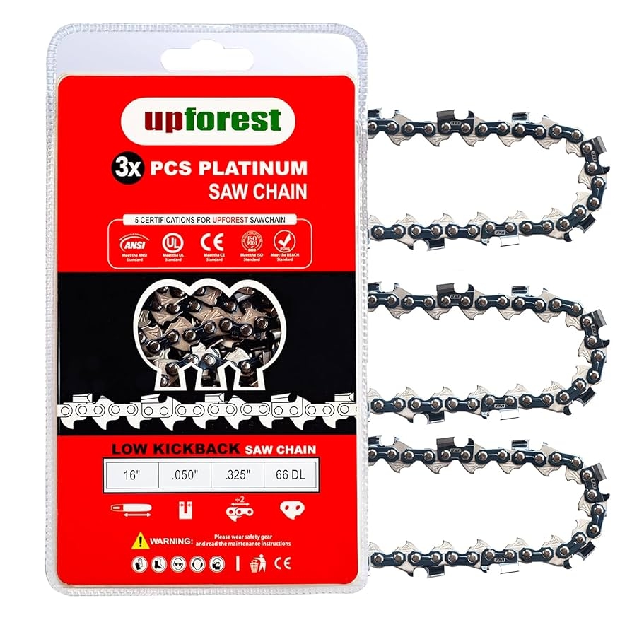 Amazon 16 Inch Chainsaw Chain 325 Pitch 050 Gauge 66 Drive Links Fits Husqvarna 435 430 And More 3 Chains 20ELP66X3 Patio Lawn Garden