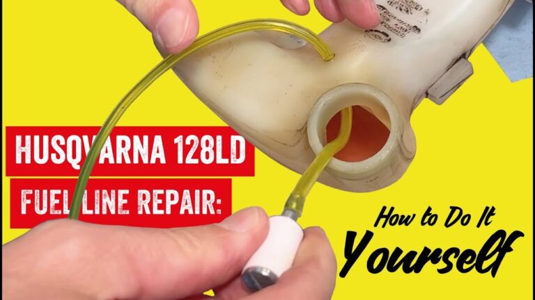 Husqvarna 128LD Fuel Line Repair YouTube