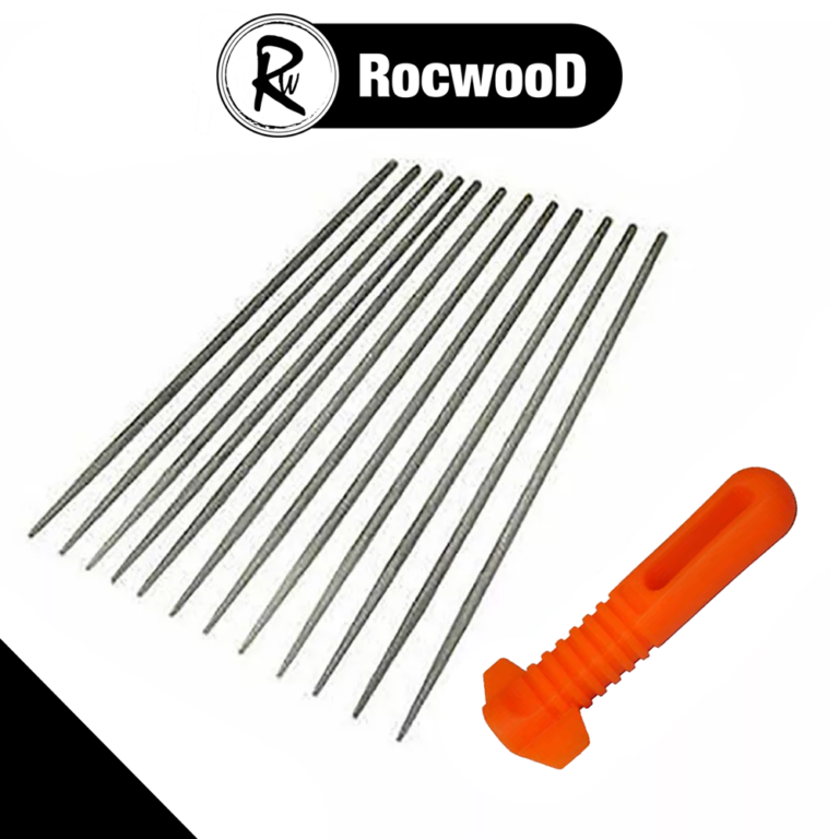 12 X 4 8MM Chainsaw Saw Chain Files Handle For Husqvarna 435 435E 440E 15 EBay