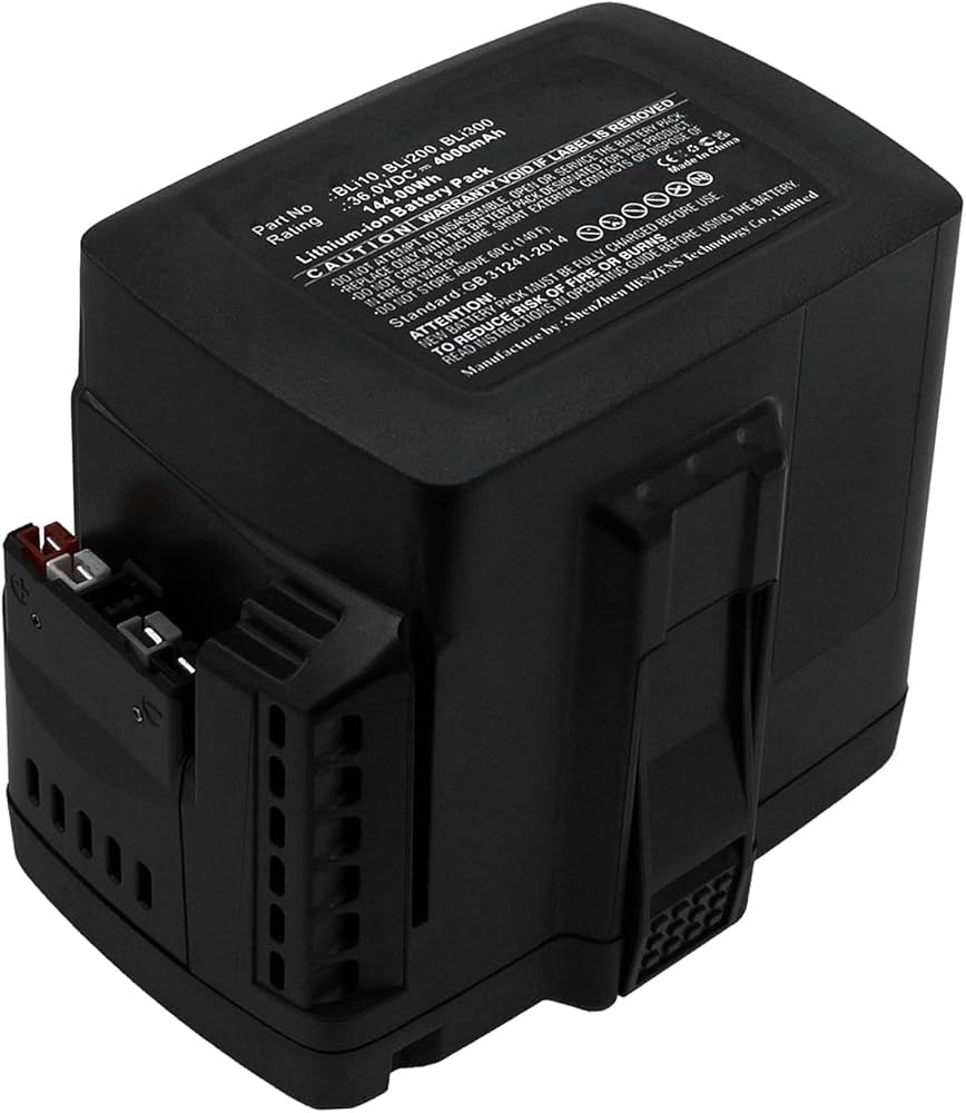 Amazon Synergy Digital Lawn Mower Battery Compatible With Husqvarna BLi20 Lawn Mower Li ion 36V 4000mAh Ultra High Capacity Replacement For Husgvarna BLi10 Battery Patio Lawn Garden