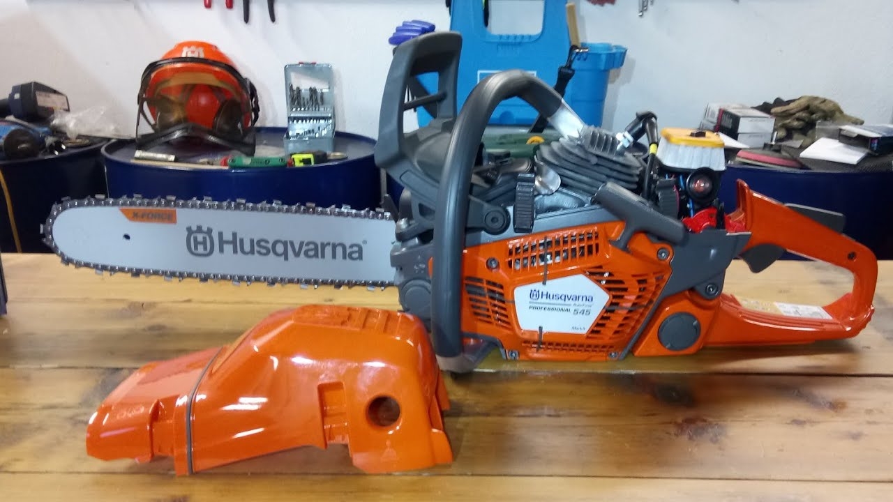 Chain Saw Husqvarna 545 Mark II How It Looks Under The Cover YouTube